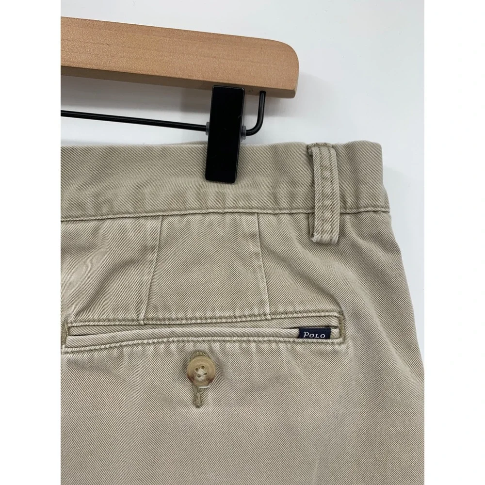 Vintage Polo Ralph Lauren Shorts Mens 35 Khaki Tan Classic 6